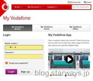 Vodafone Ireland My Vodafone Log-in